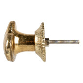 Set 2 butoni mobilier metal auriu Inimioara Ø 4x4 cm / S3 cm