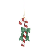 Ornament brad Craciun Acadea polirasina multicolora 8x3x17 cm