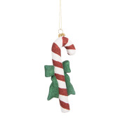 Ornament brad Craciun Acadea polirasina multicolora 8x3x17 cm