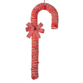 Set 3 ornamente brad Acadele plastic rosu alb 17x5x56 cm