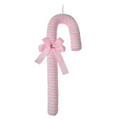 Set 3 ornamente brad Acadele plastic roz alb 17x5x45 cm