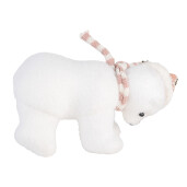Figurina Ursulet textil multicolor 11x11x18 cm