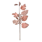 Set 3 crengute artificiale roz 23x6x64 cm