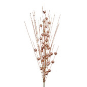 Set 3 crengute artificiale roz 12x6x63 cm