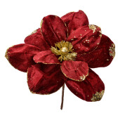 Floare artificiala Craciun rosie aurie Ø 25x25 cm