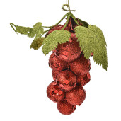 Ornament brad Struguri rosii verzi 8x8x14 cm