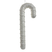 Set 6 ornamente brad Acadele plastic argintiu 12x4x33 cm