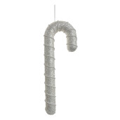 Set 6 ornamente brad Acadele plastic argintiu 12x4x33 cm