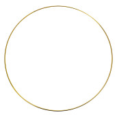 Cerc decorativ metal auriu Ø 40x1 cm