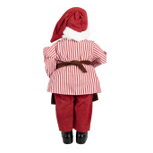Figurina Mos Craciun textil multicolor 22x19x45 cm