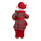Figurina Elf textil multicolor 13x10x28 cm