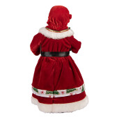 Figurina Craciunita textil multicolor 14x10x28 cm