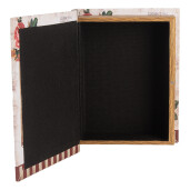 Set 3 cutii tip Carte lemn multicolor III (3) 27x22x7 / 22x17x6 / 17x12x4 cm
