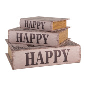 Set 3 cutii tip Carti  (3) 27x22x7 / 22x17x6 / 17x12x4 cm