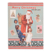 Set 3 cutii Craciun tip Carte lemn multicolor 27x22x7 cm, 22x17x6 cm, 17x12x4 cm