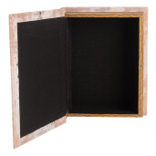 Set 3 cutii tip Carte Paris lemn multicolor 27x22x7 cm, 22x17x6 cm, 17x12x4 cm