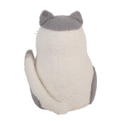 Figurina Pisicuta textil multicolor 14x14x20 cm