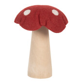 Ciupercuta decorativa textil multicolor 14x14x17 cm