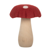 Ciupercuta decorativa textil multicolor 12x12x15 cm