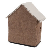 Casuta decorativa textil 17x9x19 cm 