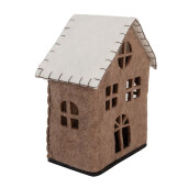 Casuta decorativa textil 17x9x19 cm 