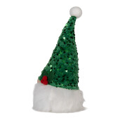 Figurina Mos Craciun textil multicolor 10x10x25 cm