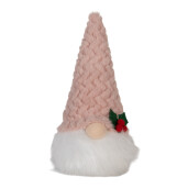 Figurina Gnom textil cu led 10x10x25 cm