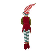 Figurina Elf textil multicolor 13x10x56 cm