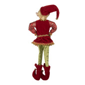Figurina Elf textil multicolor 10x6x46 cm