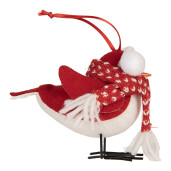 Figurina Pasare textil 12x7x10 cm