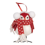 Figurina Pasare textil 12x7x10 cm