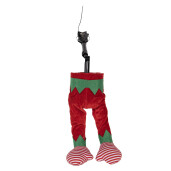 Ornament brad Picioare Spiridus textil 15x10x39 cm