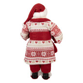 Figurina Mos Craciun textil multicolor 15x11x28 cm
