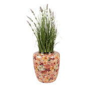 Vaza flori metal multicolor Ø 33x36 cm