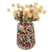 Vaza flori metal multicolor Flowers Ø 27x34 cm