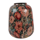 Vaza flori metal multicolor Flowers Ø 21x25 cm