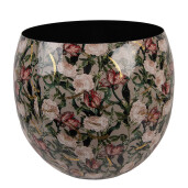 Vaza flori metal multicolor Flowers Ø 28x25 cm