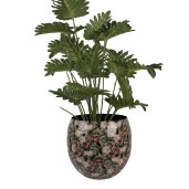 Vaza flori metal multicolor Flowers Ø 28x25 cm