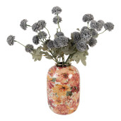 Vaza flori metal multicolor Flowers Ø 17x25 cm