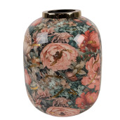 Vaza flori metal multicolor Flowers Ø 17x22 cm