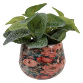 Vaza flori metal multicolor Flower Ø 13x10 cm