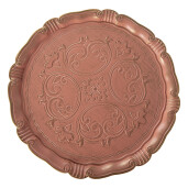 Platou plastic roz Ø 32x15 cm