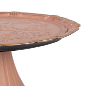 Platou plastic roz Ø 32x15 cm