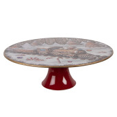 Platou Craciun plastic multicolor Ø 29x10 cm