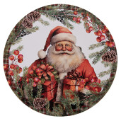 Farfurie Craciun plastic multicolor Ø 40x1 cm