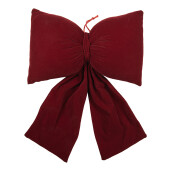 Fundita Craciun textil rosu 28x10x40 cm