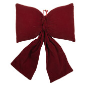 Fundita Craciun textil rosu 28x10x40 cm