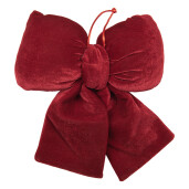 Fundita Craciun textil rosu 18x10x20 cm