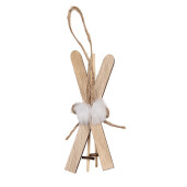 Ornament brad Craciun Schiuri lemn multicolor 5x1x12 cm
