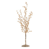 Copac decorativ metal plastic auriu 9x9x46 cm